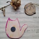 Różowy miłosny Kot magnes no 1