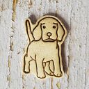 BEAGLE ceramiczny magnes z psem