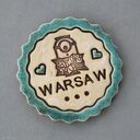 Warszawa - magnes ceramika