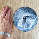 Artystyczny Akcent - magnes na lodówkę Acrylic Pouring
