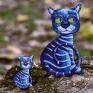 magnes drewniany kotełki niebieskie - komplet 2 magnesów na dekoracje ze sklejki