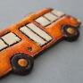 magnesy: autobus magnes ceramiczny design