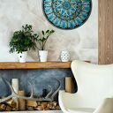 Mandala ręcznie malowana z intencją - obraz 40 cm