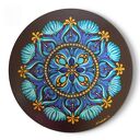 Mandala z Turkusami i Lapis Lazuli 40 cm