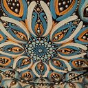 Mandala ręcznie malowana z intencją - obraz 40 cm w stylu boho