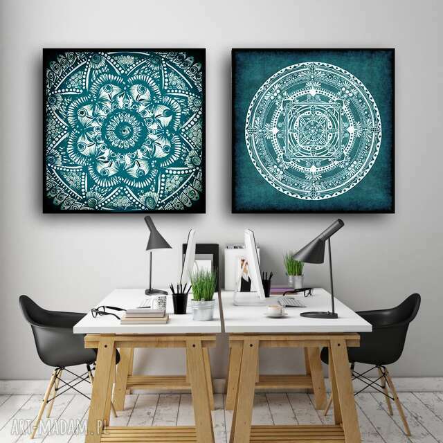 Zestaw 2 mandala 40x40