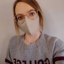 Maseczka ochronna trzywarstwowa beżowa