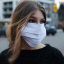 biała maseczka medyczna ochronna z bawełny 5 szt