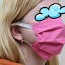 maseczki: kosmetyczna bawełniana streetwear maska na twarz dziecięca damska kwiaty