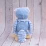 amigurumi maskotki niebieskie sówka mądra główka mini przytulanka prezent
