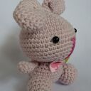 Króliczek Klapuś - maskotka amigurumi szydełkowana