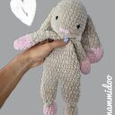 Szydełkowy króliczek dziewczynka przytulanka