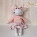 Myszka Kasia w kwiatowej spódniczce, przytulanka, prezent GOTOWA