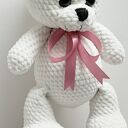 Biały miś Śnieżek - szydełkowa przytulanka handmade dla dziecka