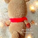 Świąteczny renifer na szydełku - maskotka dla dziecka (handmade)