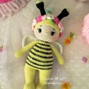 Pszczółka amigurumi szydełkowa - ręcznie robiona maskotka dla dziecka