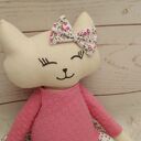 Kociak Tilda przytulanka - antyalergiczna maskotka handmade (ok. 40 cm)