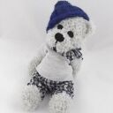 Tomuś - szydełkowa maskotka miś amigurumi 32 cm