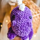 pluszowy dinozaur, przytulanka dla dzieci, prezent dla chłopca, dinozaur na szydełku, miękka zabawka