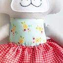 Miś Kasia 43 cm - ręcznie szyta maskotka z bawełny