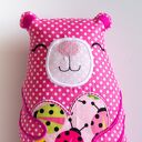 Miś serduszko - Malinka - 21 cm