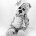 Ignaś - szydełkowa maskotka miś amigurumi 36 cm