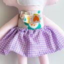 Miś średni Julka 32 cm - romantyczna maskotka handmade dla dziecka