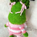 Grinch dziewczynka, Grinczka, świąteczny Grinch - maskotka ręcznie szydełkowana