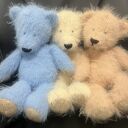 Puszysty miś handmade z wełną merino