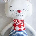 Miś polarny Leszek 44 cm - duża ręcznie szyta przytulanka