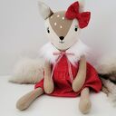 Sarenka 46cm ręcznie uszyta przytulanka z personalizacją Handmade tilda