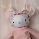 Myszka Kasia w kwiatowej spódniczce, przytulanka, prezent GOTOWA