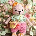 Miś Helenka - ręcznie wykonana maskotka amigurumi