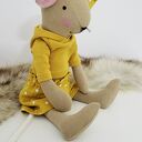 Personalizowana myszka 43 cm - przytulanka handmade 