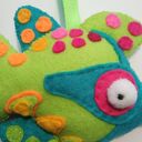 Rybka z filcu na sznureczku - zawieszka