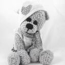 Ignaś - szydełkowa maskotka miś amigurumi 36 cm