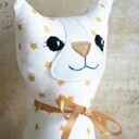 Kotek torebkowy Gwiazdeczka 25 cm - ręcznie szyta maskotka