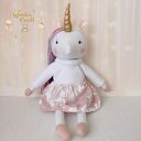 Jednorożec Cleo, przytulanka ręcznie szyta, prezent GOTOWY