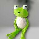 zielona żabka przytulanka