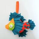 Rybka z filcu na sznureczku - zawieszka