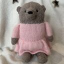 Miś dziergany ręcznie w ubranku - wyjątkowa maskotka handmade