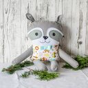 Szop Eryk 40 cm - leśna maskotka i przytulanka dla chłopca