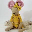 Personalizowana myszka 43 cm - przytulanka handmade 