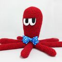 Ośmiornica z włóczki - szydełkowa maskotka handmade dla dziecka