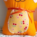 Psotny lisek Ewa - ręcznie szyta maskotka 26 cm