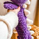 pluszowy dinozaur, przytulanka dla dzieci, prezent dla chłopca, dinozaur na szydełku, miękka zabawka