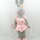 Króliczka Lenka - szydełkowa przytulanka handmade 35 cm dla dziecka