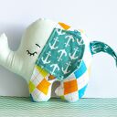 Mini słonik Adaś - ręcznie szyta maskotka 14 cm