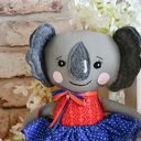 Panna Misia Koala Monia 32 cm - ręcznie szyta przytulanka