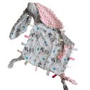 Królik przytulanka do spania - metkowiec z minky 33x33 cm